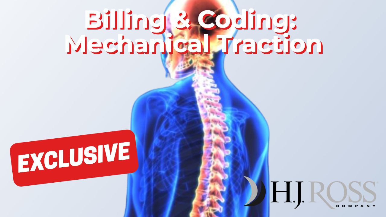 Billing coding mechanical traction hj ross company